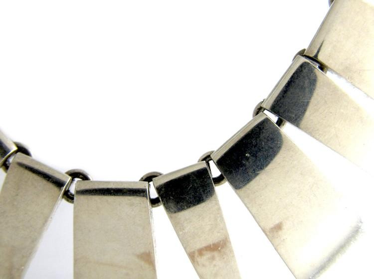 Modernist Silver Necklace