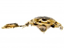 Victorian Gold & Citrine Drop Brooch
