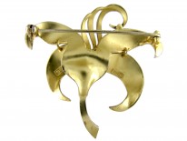Theodor Fahrner Silver Gilt & Marcasite Brooch