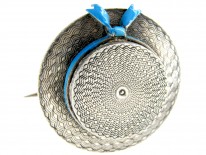 Victorian Silver Henley Boater Brooch