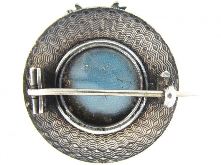 Victorian Silver Henley Boater Brooch