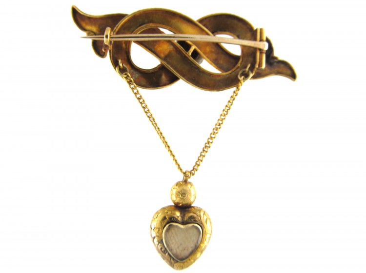 Gold & Turquoise Regency Brooch