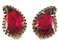 Vintage Paste Leaf Earrings