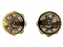 Sapphire & Diamond Cluster Earstuds