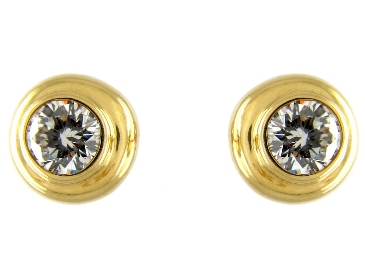 Diamond 18ct Gold Stud Earrings