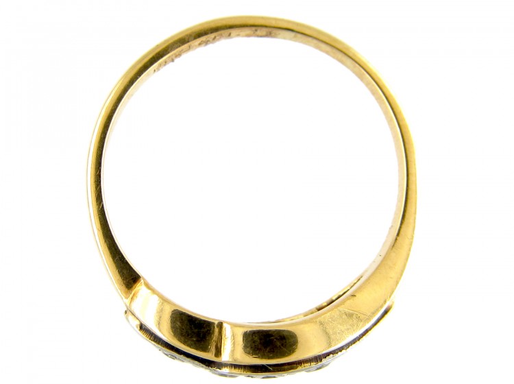 Diamond Double Twist Ring