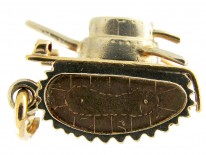 Two Colour Gold Tank Charm