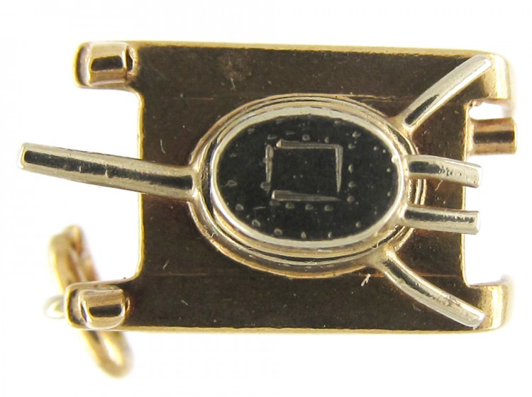 Two Colour Gold Tank Charm