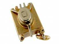 Two Colour Gold Tank Charm
