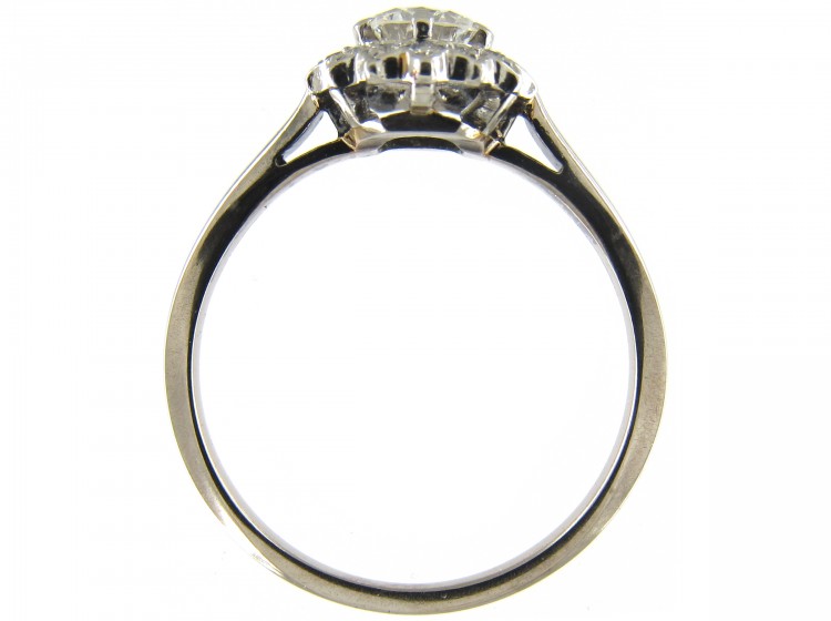 Diamond Daisy Cluster Ring