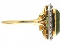 Peridot & Diamond Edwardian Ring