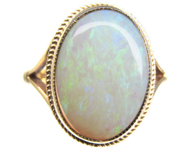 Large Opal & Gold Ring
