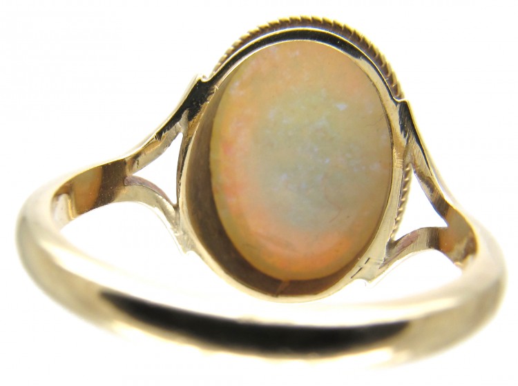 Large Opal & Gold Ring