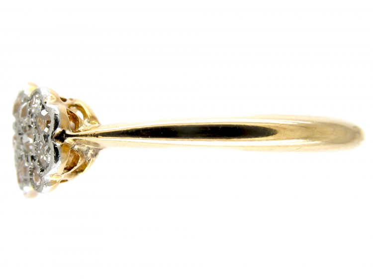 Triple Cluster Diamond Ring