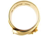 Edwardian 18ct Gold Double Snake Ring