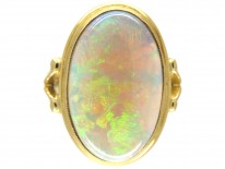 Large Opal & Gold Ring