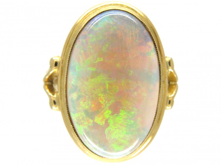 Large Opal & Gold Ring
