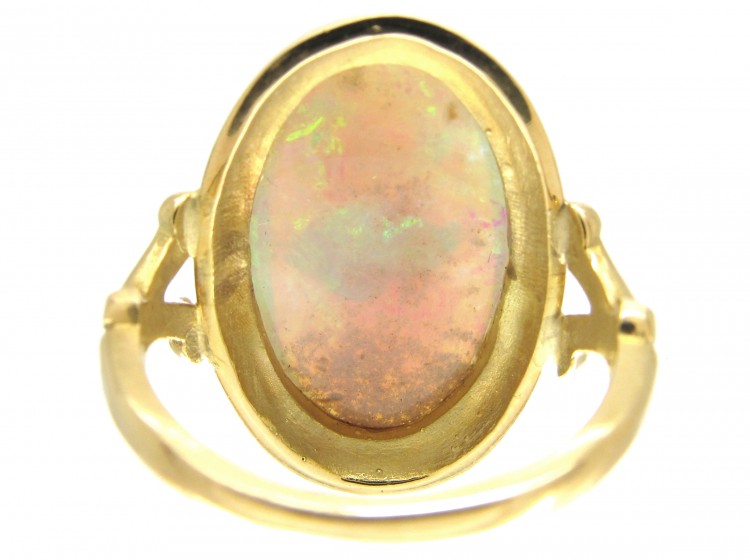 Large Opal & Gold Ring