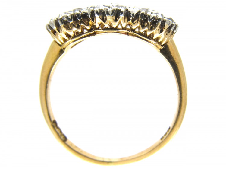 Triple Cluster Diamond Ring