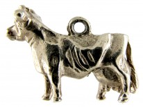Silver Cow Charm