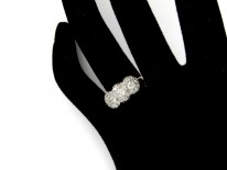 Triple Cluster Diamond Ring