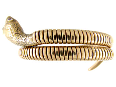 9ct Yellow Gold Snake Bangle