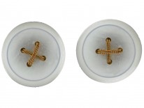 Edwardian 18ct Gold Buttons in Original Case