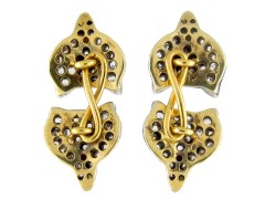 Diamond Fox Head Cufflinks