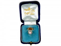 Opal Diamond Stud in Original Case