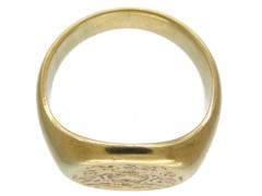 14ct Gold Signet Ring with Good Crest