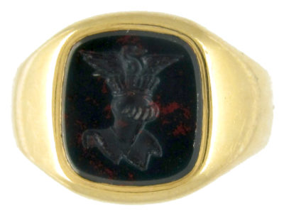 18ct Gold Signet Ring Retailed by Cartier