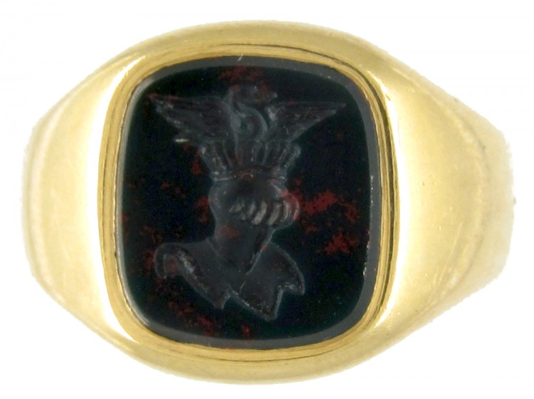 18ct Gold Signet Ring Retailed by Cartier