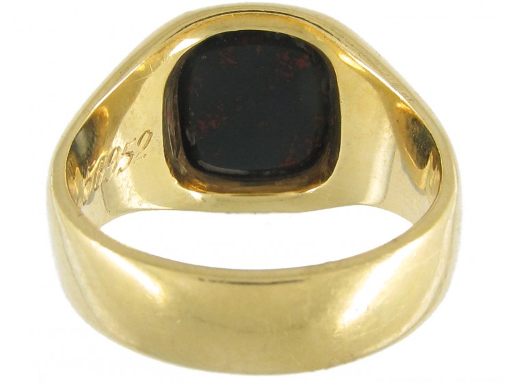 18ct Gold Signet Ring Retailed by Cartier