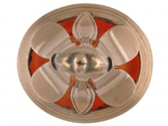 Large 9ct Gold Cased Georgian Seal with Carnelian Intaglio of a Greek Scholar