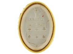 Georgian Large 18ct Gold & Chalcedony Seal