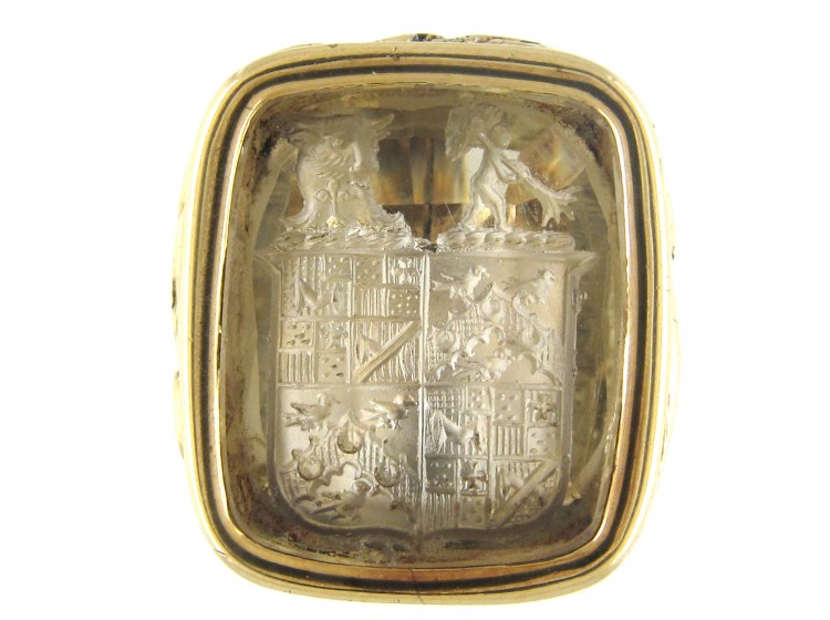 Georgian Gold Cased Seal with Citrine Intaglio