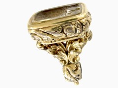 Georgian Gold Cased Seal with Citrine Intaglio