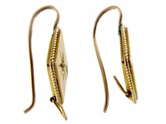 Victorian 18ct Gold Diamond Set Earrings