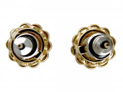 Diamond & Natural Pearl Earrings
