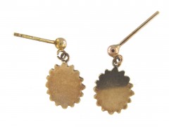 9ct Gold Victorian Diamond Set Earrings