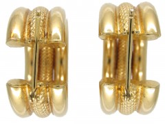 9ct Gold Oval Hoop Earrings