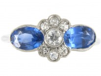 Art Deco Sapphire & Diamond Ring