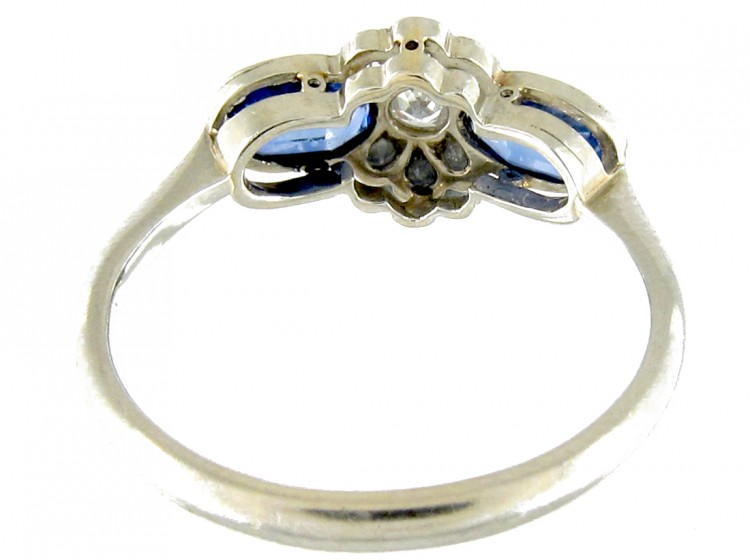 Art Deco Sapphire & Diamond Ring