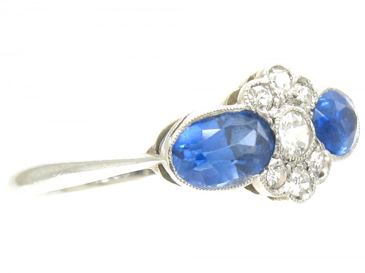 Art Deco Sapphire & Diamond Ring