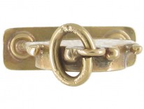 Art Deco Gold Clock Charm