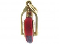 Art Deco Gold Parrot Charm