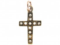 Diamond Cross Charm