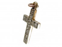 Diamond Cross Charm