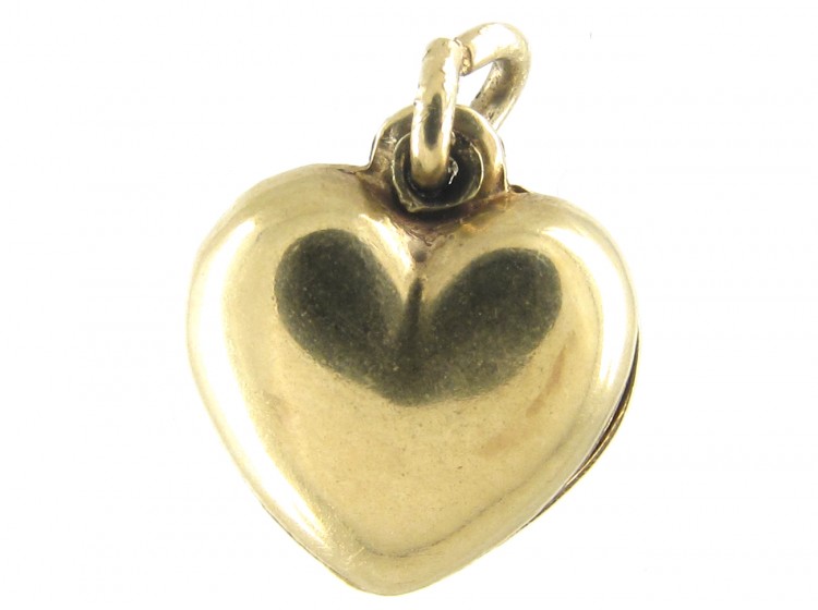 Gold Opening Heart Charm
