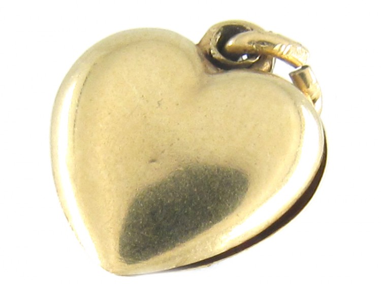 Gold Opening Heart Charm